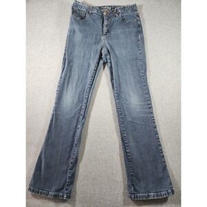 St. John's Bay Women's Denim Jeans, 12 Long, 30x31, Medium Wash, Straight